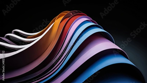 Obraz Exploring the Mesmerizing Depths: Abstract 3D Design Backgrounds Revealed