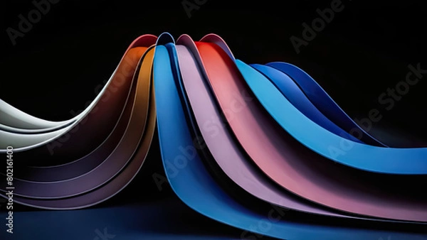 Obraz Unraveling the Enigma: Abstract 3D Design Backgrounds in Focus