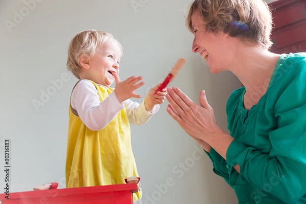 Obraz Gemüse aus Holz schneiden