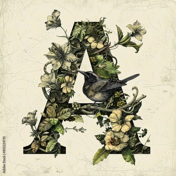 Obraz typography letter A