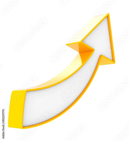 Fototapeta Flat design arrow 3D
