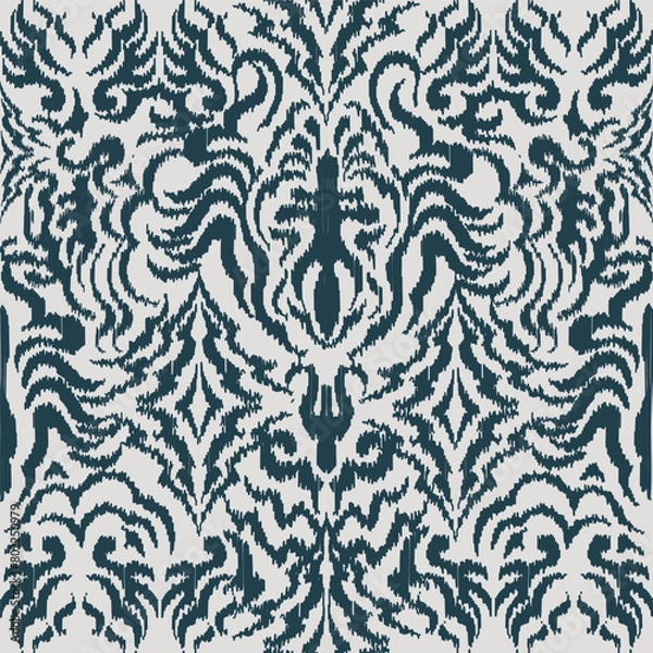 Fototapeta Colorful abstract cloth pattern, arabic carpet background