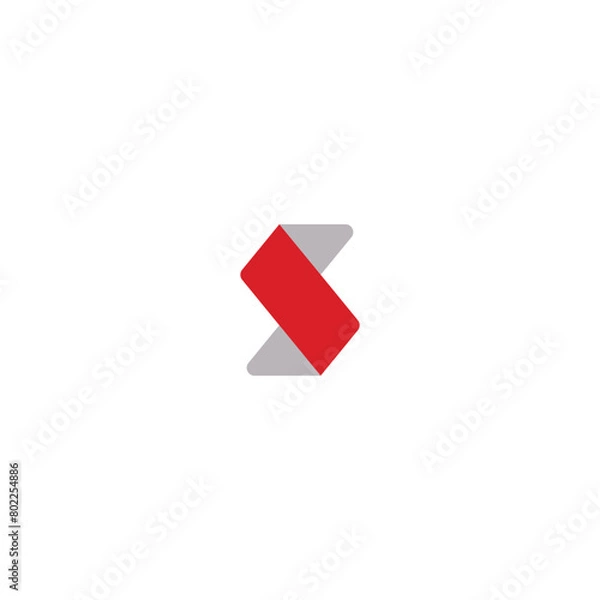 Fototapeta Modern Initial letter S Monogram logo . Letter S Premium Business S, N logo icon. 
