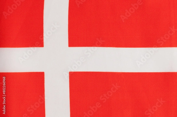 Fototapeta Denmark Flag Flat