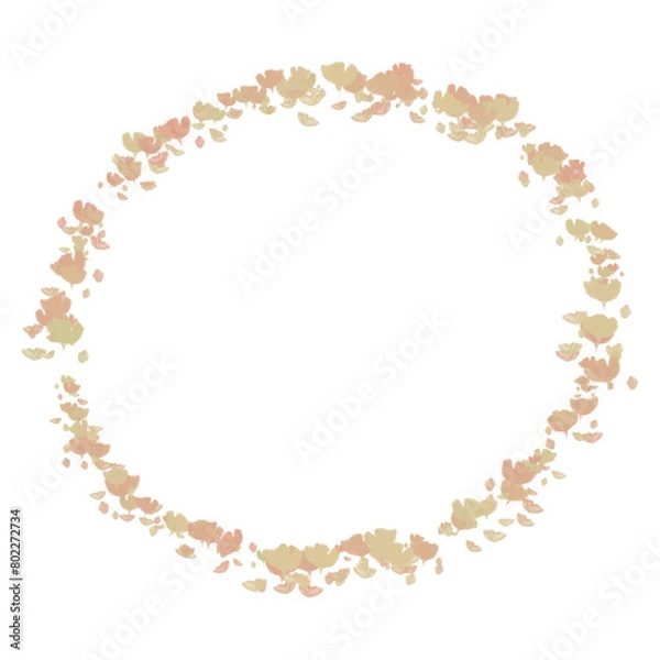 Fototapeta frame with flowers