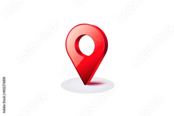 Obraz a red location pin