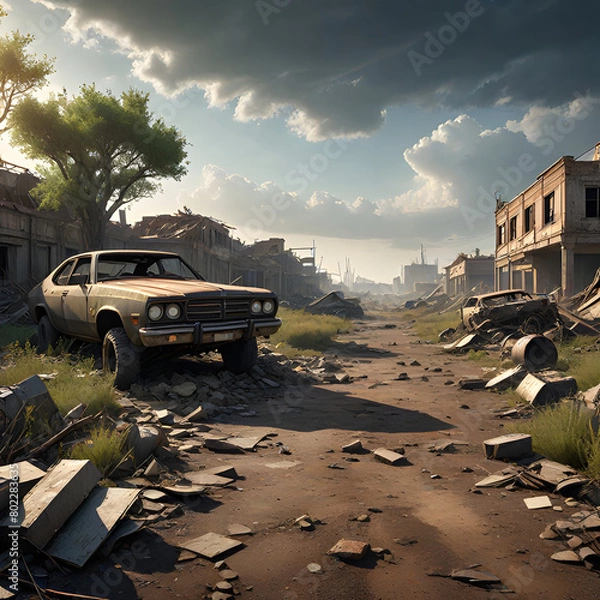 Obraz car on the beach