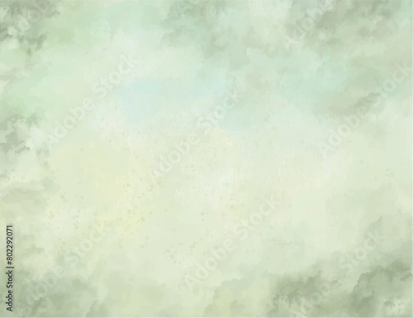 Fototapeta Abstract green watercolor background texture