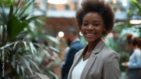 Obraz Confident Professional in Office Setting