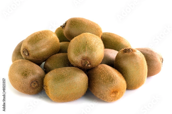 Obraz fresh kiwi on white background
