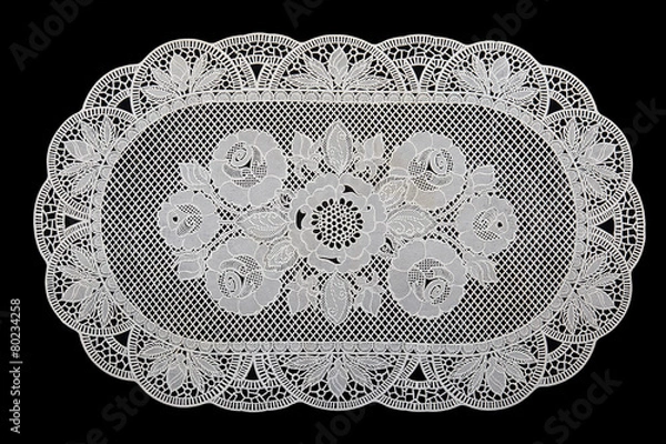 Obraz Delicate white napkin