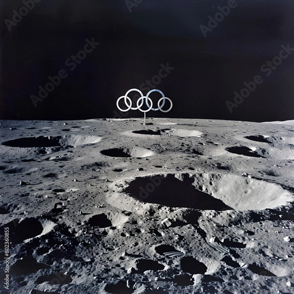 Fototapeta lunar landscape