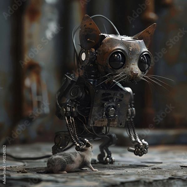 Fototapeta cat on the wall