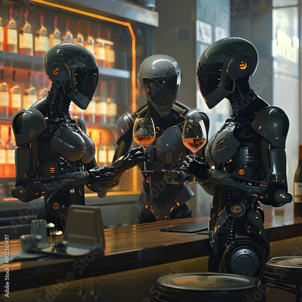 Fototapeta robot party