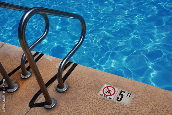 Obraz Public Pool-No Diving