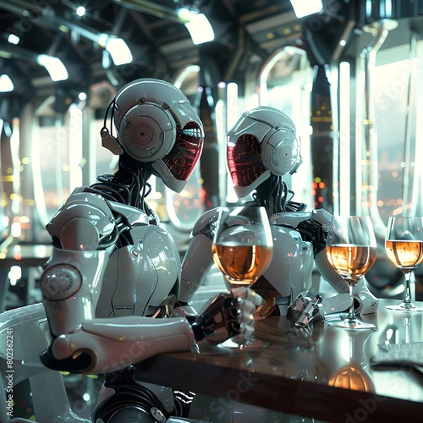 Fototapeta robot party