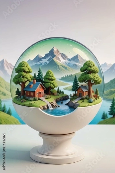 Obraz landscape in the mountains