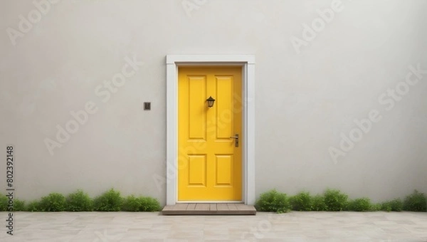 Fototapeta yellow door 