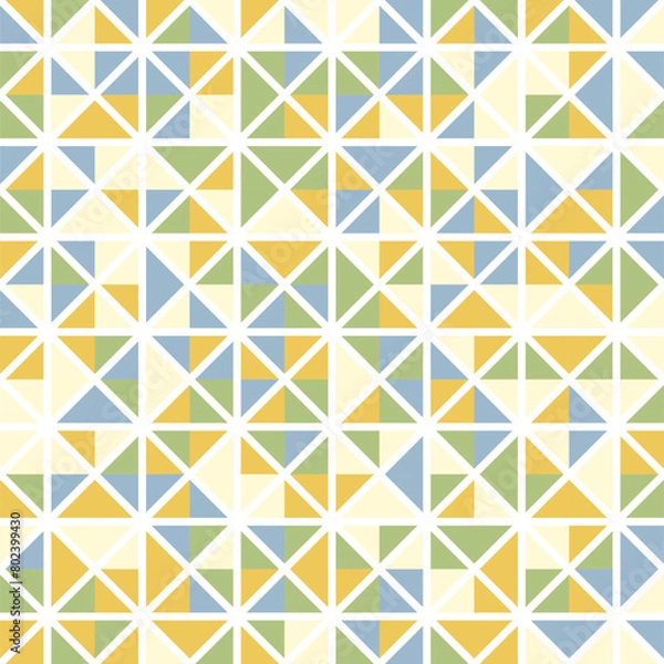 Fototapeta Bauhaus geometric vector pattern design 