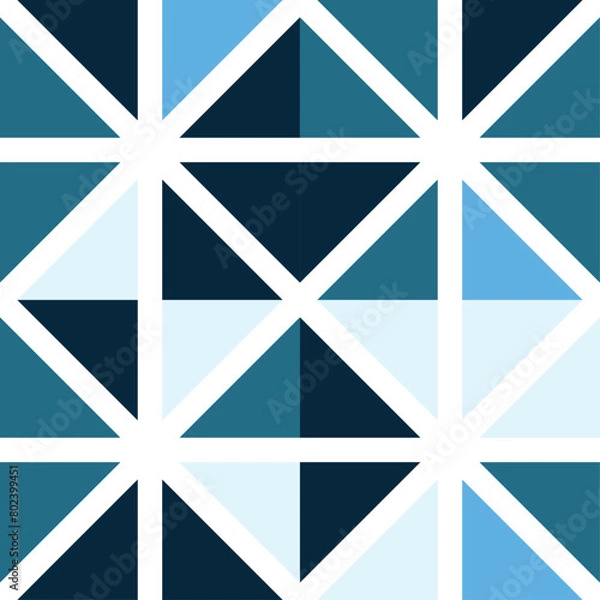 Fototapeta Bauhaus geometric vector pattern design 