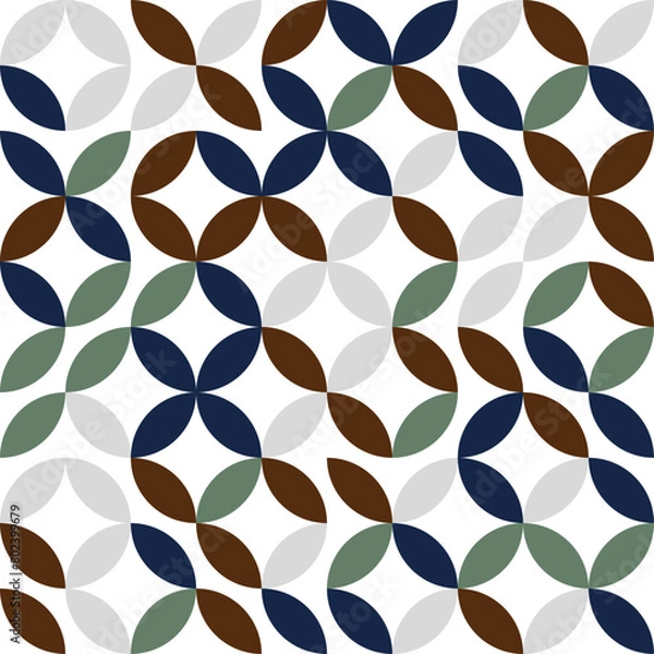 Fototapeta Bauhaus geometric vector pattern design 