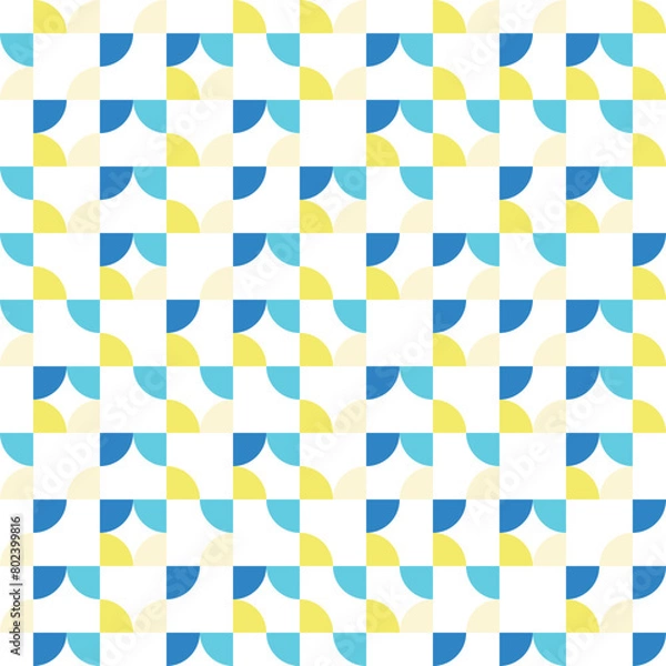 Fototapeta Bauhaus geometric vector pattern design 