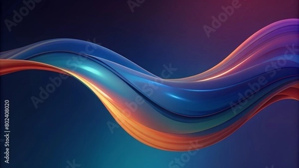 Fototapeta abstract background of liquid paint plastic 3d, smooth colors, gradient