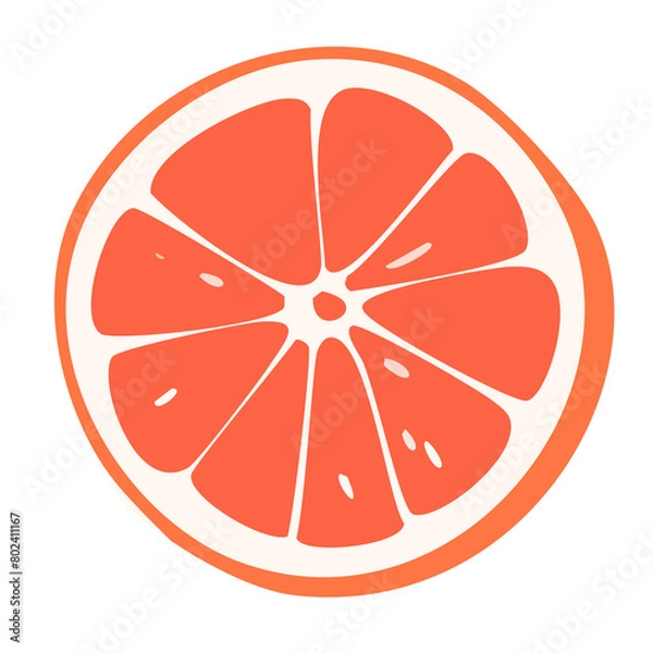 Obraz slice of grapefruit