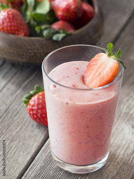 Fototapeta Strawberry smoothie