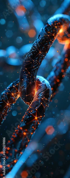 Obraz Blockchain aids in verifying the authenticity of products, reducing fraud, and enhancing trust among stakeholders in the supply chain 