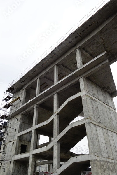 Fototapeta overpass under construction