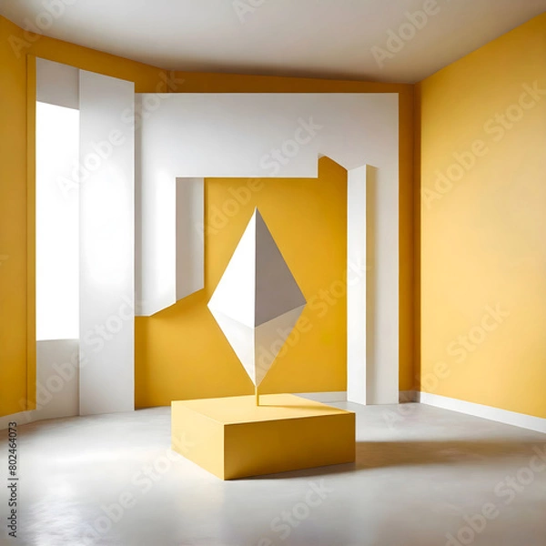 Obraz Geometric Harmony, A Modern Abstract Interior