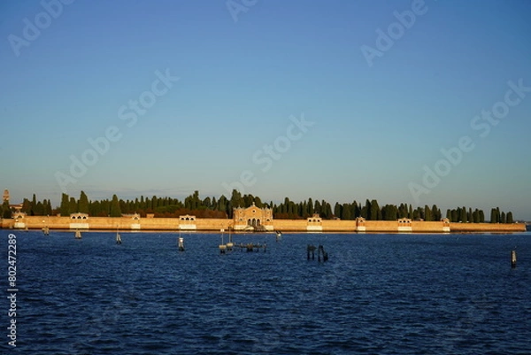 Obraz sunset on the lake Venice