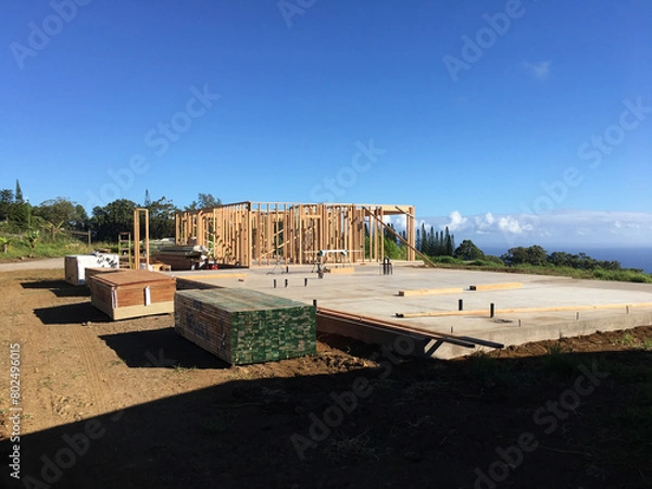 Obraz new house framing