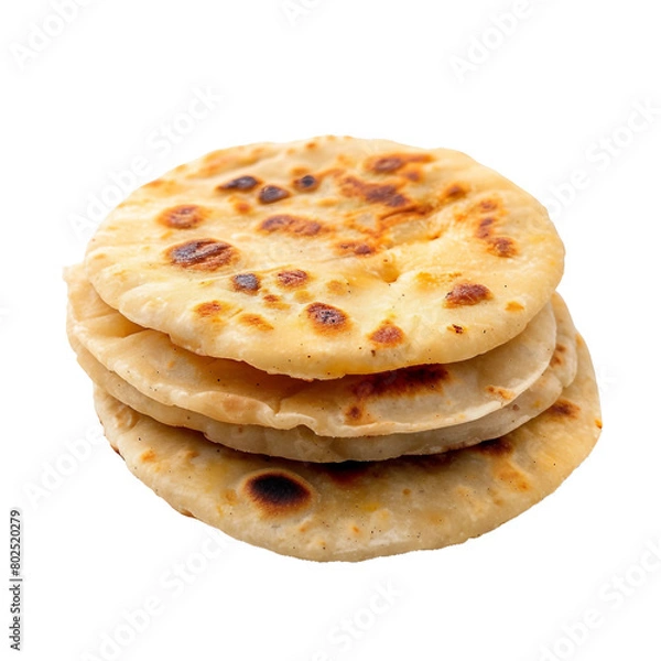 Obraz Pupusas, transparent background, isolated image, generative AI