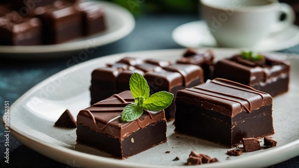 Fototapeta "Chocolate Bliss: World Chocolate Day Display"