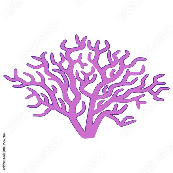 Fototapeta Single Coral Element