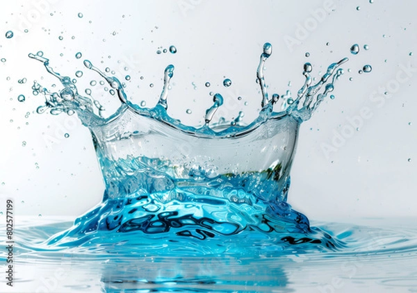 Obraz water splash isolated on white