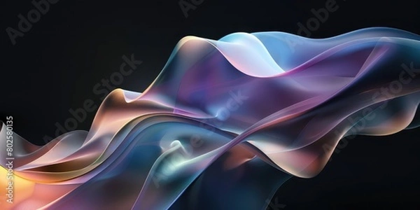 Fototapeta 3d Abstract rendering with glow color 