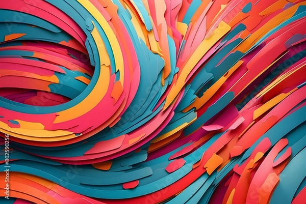 Fototapeta abstract colorful background, AI Generation image