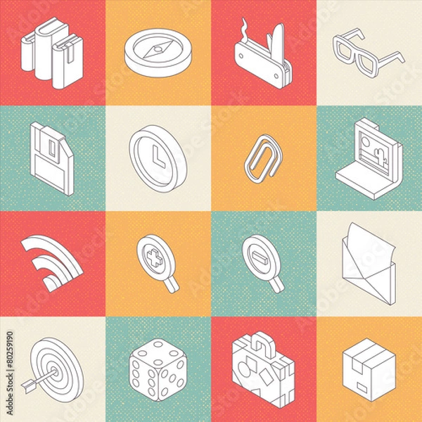 Obraz Vector Modern Flat Icons 3