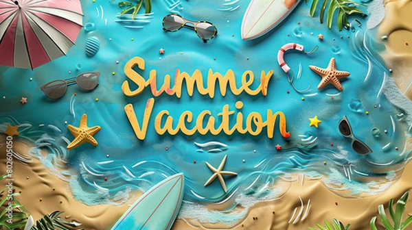 Obraz CARD SUMMER VACATION