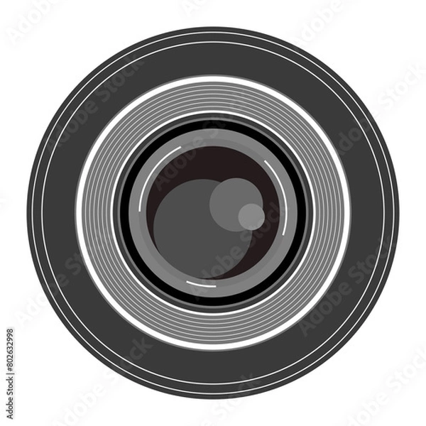 Obraz Monochrome Camera Lens Detail with Depth