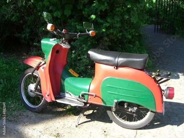 Fototapeta moped