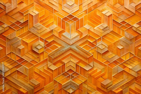 Obraz geometric rose flower pattern