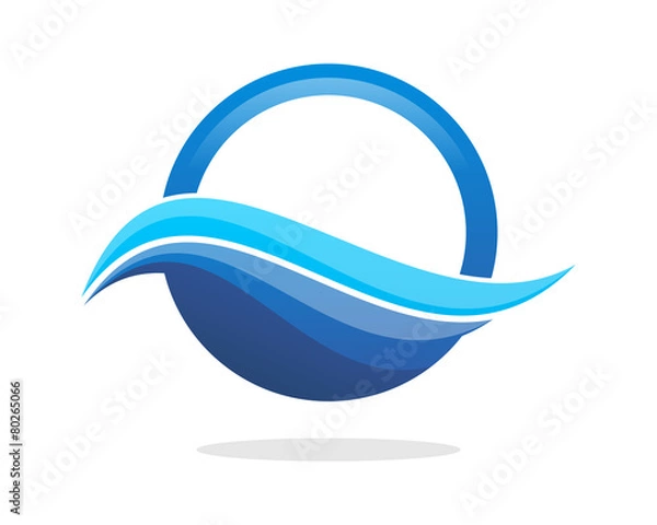 Obraz Wave Blue Circle