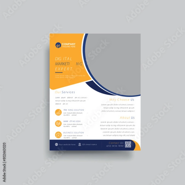Fototapeta Business and corporate Flyer brochure vector template Design.