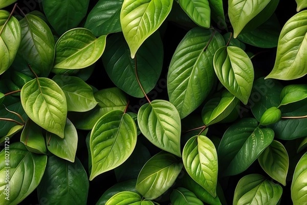 Fototapeta green leaves background