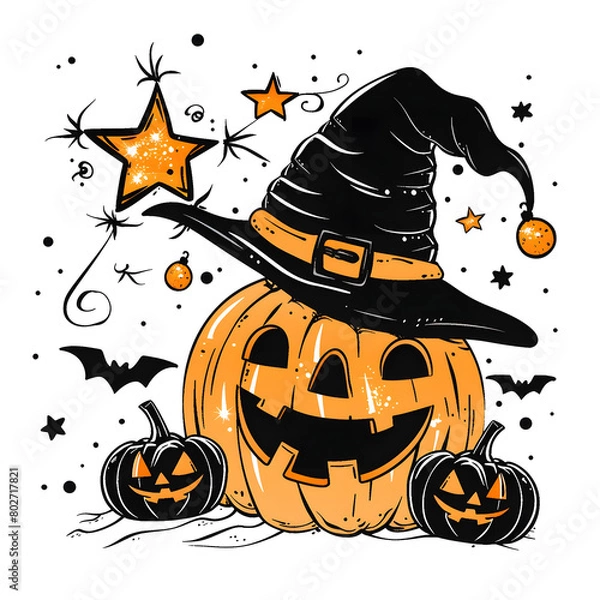 Obraz halloween seamless pattern