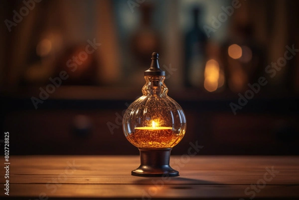 Obraz old lamp on the table